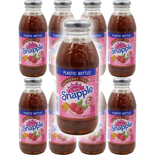 Snapple Raspberry Iced Tea, 16oz Bottle (pack Of 8, Total Of 128 Fl Oz)