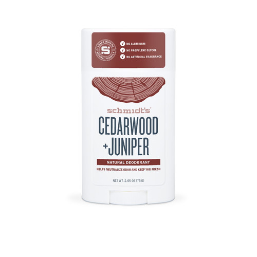 Schmidt's Aluminum Free Signature Deodorant Cedarwood + Juniper, 2.65 Oz