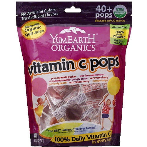 Yumearth Organics Vitamin C Pops, 8.5 Oz, (pack Of 12 )