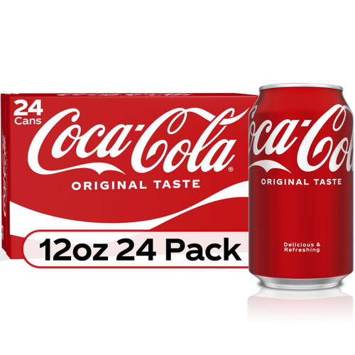 Coca-cola Soda Soft Drink, 12 Fl Oz, 24 Pack