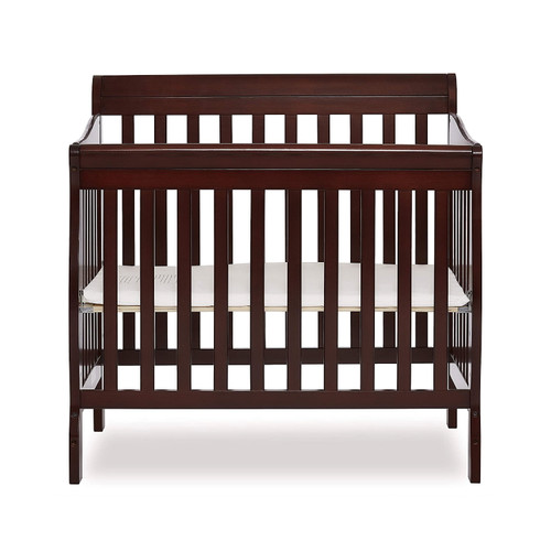 Dream On Me Aden 4-in-1 Convertible Mini Crib, Espresso