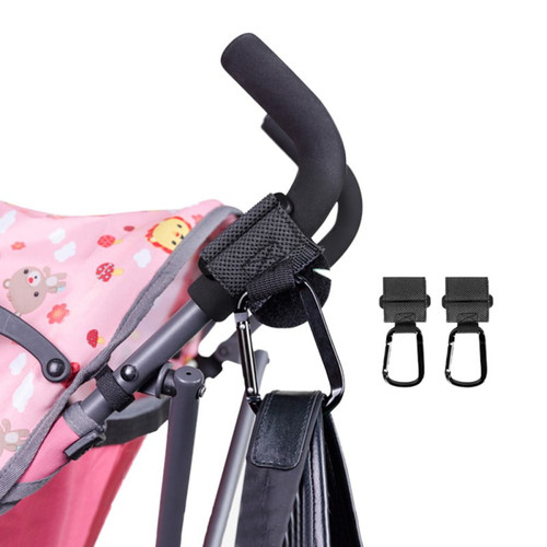 2pcs/set Stroller Hooks Mommy Hook, Baby Stroller Organizer Hook Clip For Multi-purpose, Hanger For Baby Diaper Bags, Groceries, Mommy Bag