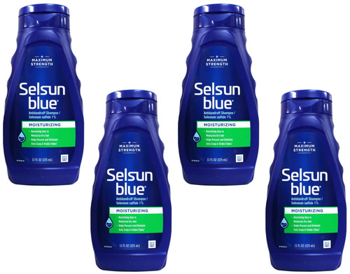 Selsun Blue Moisturizing With Aloe Dandruff Shampoo 11 Oz (pack Of 4)