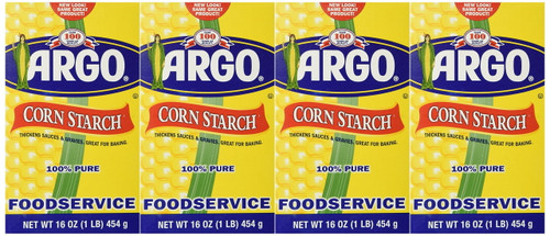 Argo Corn Starch 16 Oz. Box (pack Of 4) 1 Pound (pack Of 4)