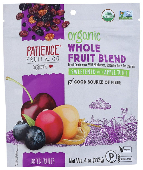 Patience Fruit & Co Organic Fruit Blend Whole Berry Blend -- 4 Oz