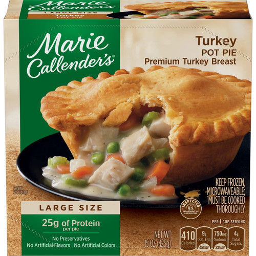 Marie Callender's Frozen Meal, Turkey Pot Pie, 15 Ounce