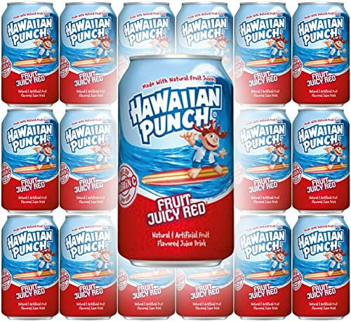 Hawaiian Punch Fruit Juicy Red, 12oz Can (pack Of 18, Total Of 216 Oz)