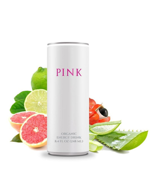 Pink Organic Vegan Energy Drink