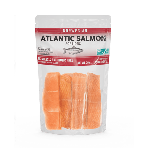 Fishin' Co Frozen Skinless Atlantic Salmon Fillets, 20 Oz