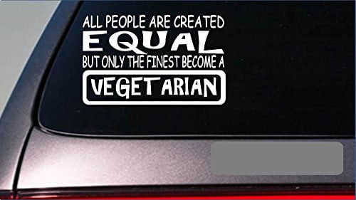 Vegetarian Equal Sticker *g757* 8" Vinyl Vegan Meatless Burger Vitamin Smoothie