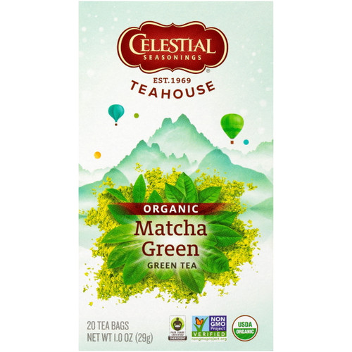 Celestial Seasonings Teahouse Organic Matcha Green Tea, 20 Count