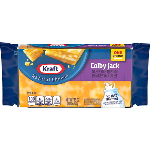 Kraft Colby Jack Marbled Cheese, 16 Oz Block