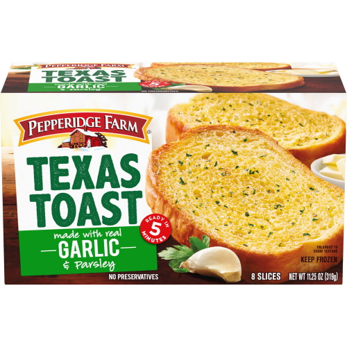 Pepperidge Farm Texas Toast Frozen Garlic Bread, 11.25 Oz. Box