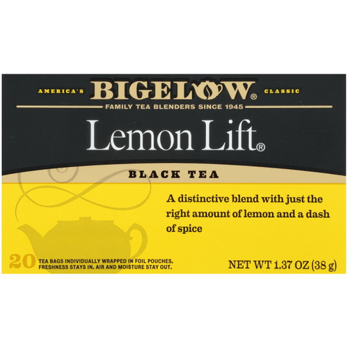Bigelow Lemon Lift, Black Tea Bags, 20 Count