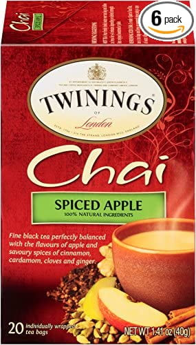 Twinings Of London Chai Spiced Apple, 20 Count (pack Of 6)