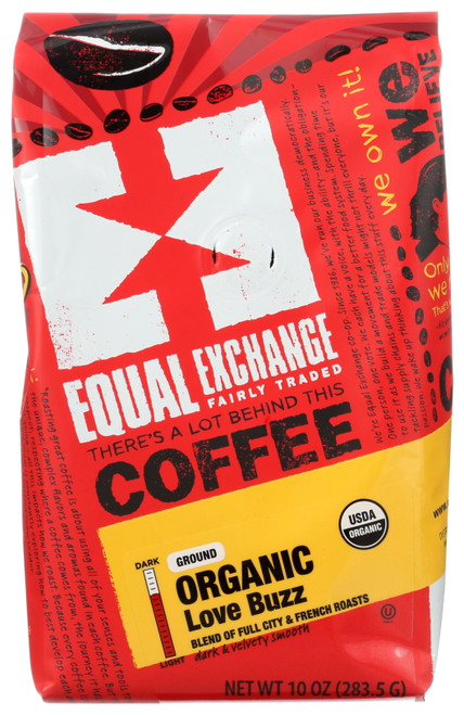 Equal Exchange, Lovebuzz, Organic Ground Coffee, 10 Oz
