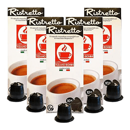 Ristretto - Intensity 8 Nespresso Espresso, 50 Count By Caffe Bonini