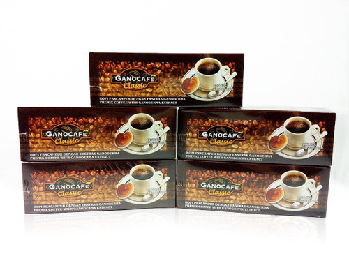 Gano Excel Ganocafe Classic Ganoderma Healthy Coffee, 30 Sachets Boxes (pack Of 5)