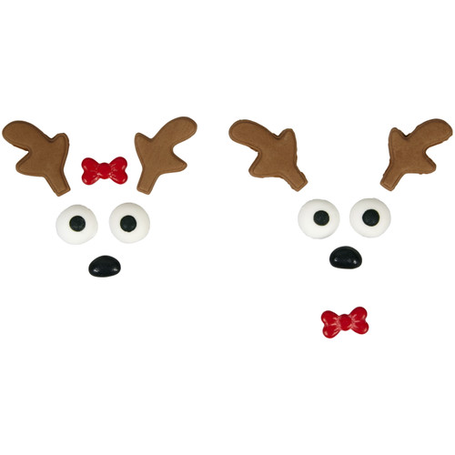 Wilton Cupcake Decorating Kit, Reindeer Treat Baking Supplies, 0.8 X 4.1 X 8.1 Inches, Multicolored, 3.17 Oz.