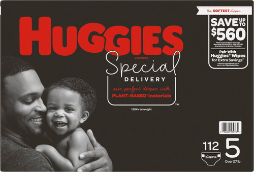 Huggies Special Delivery Hypoallergenic Baby Diapers, Size 5, 112 Ct