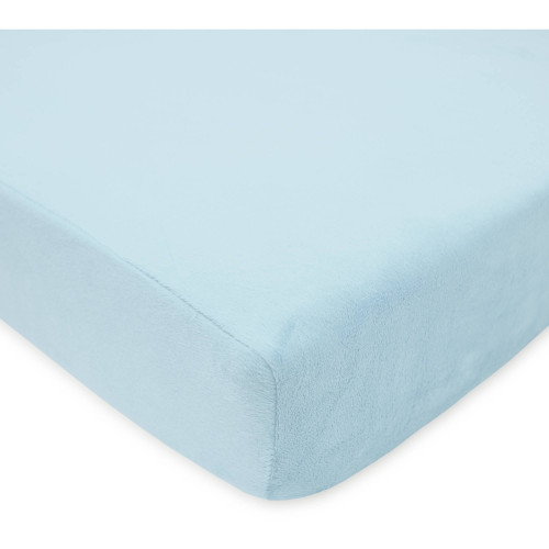 American Baby Company Modern Blue Polyester Fitted Sheets, Crib Bed
