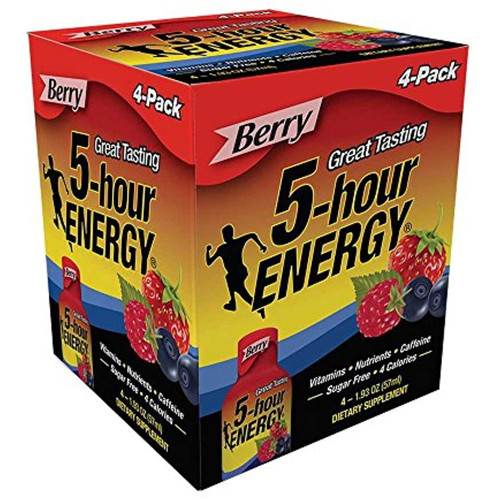 5 Hour Energy Berry Drink, 7.72 Fluid Ounce -- 48 Per Case.