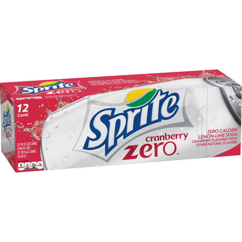Sprite Cranberry Zero Soda, 12 Fl. Oz., 12 Count