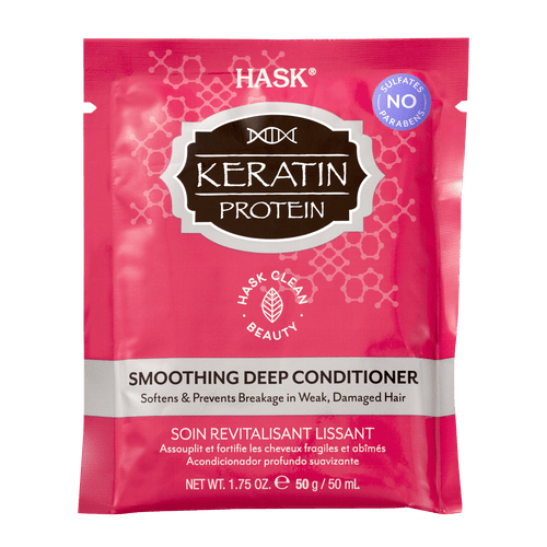 Hask Keratin Protein Repairing Nourishing Smoothing Deep Conditioner, 1.75 Oz, Travel Size
