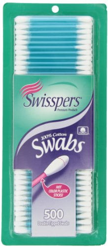 Swisspers Hot Colored Swab-500 Ct (color May Vary)