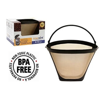 Goldtone Brand Reusile #4 Cone Replaces Your Ninja Coffee Filter For Ninja Coffee Bar Brewer - Bpa Free - Made In Usa