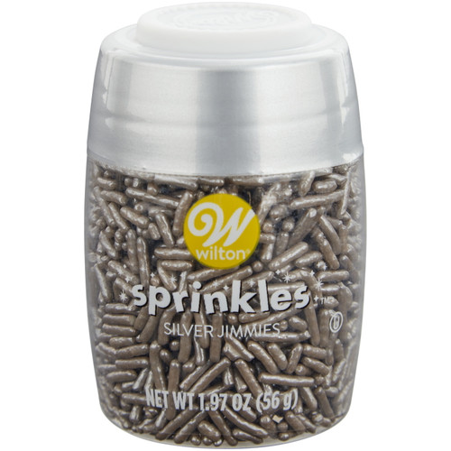 Wilton Silver Jimmies For Cake And Cookie Decorating, 1.97 Oz.