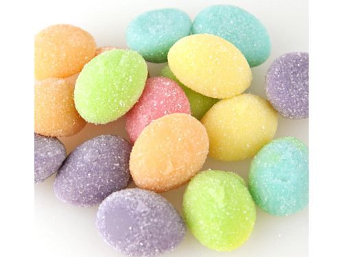 Gummi Sanded Easter Eggs Fruit Flavors Bulk Gummy Easter Candy 4.5 Pounds