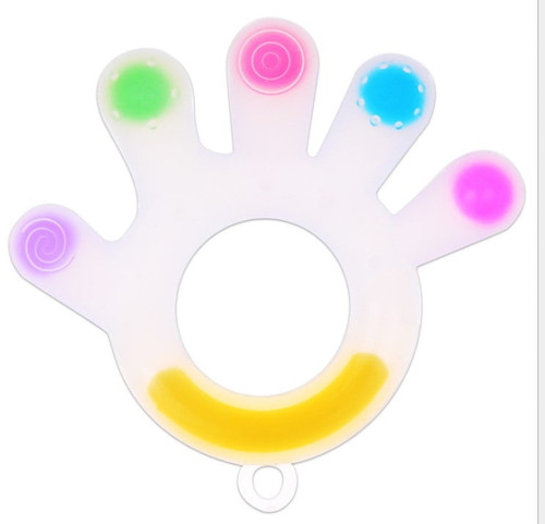 Super Soft Silicone Baby Soothing Teether Pacifier, Teething Toys For 3m+ Babies, 0-6, 6-12 Months, Bpa Free (1 Pack)