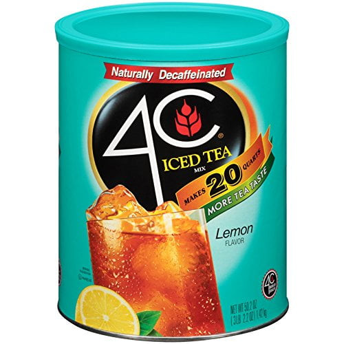 4c Iced Tea Mix, Lomen Flavor, 50.2 Oz. (pack Of 2)