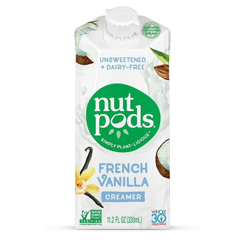 Nutpods Non-dairy Creamer Unsweetened French Vanilla -- 12 Packs Pack Of 2