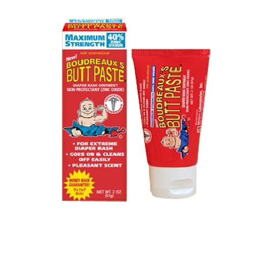 Boudreauxs Maximum Strength Butt Paste Diaper Rash Ointment - 2 Oz, 2 Pack