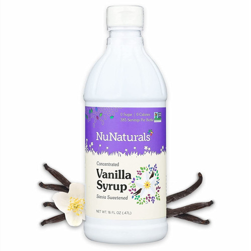 Nunaturals Nustevia Vanilla Syrup -- 16 Fl Oz