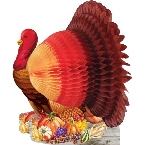 Way To Celebrate Honeycomb Turkey Centerpiece