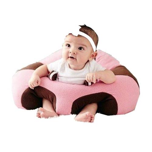 Codream Baby Support Seat Sofa Cushions Plush Soft Animal Shaped Comfortable For 0-12 Months (pink)