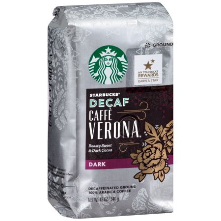 Starbucks Decaf Caffã¨ Verona Dark Roast Ground Coffee