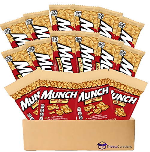 Munch Peanut Nut Bars With Brittle Bites Variety Pack