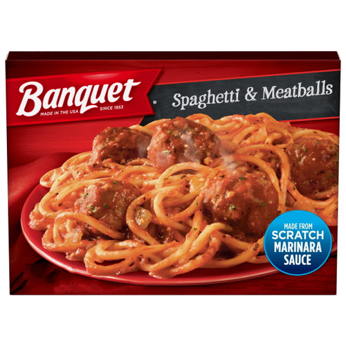 Banquet Spaghetti And Meatballs Frozen Meal, 10 Oz (frozen)