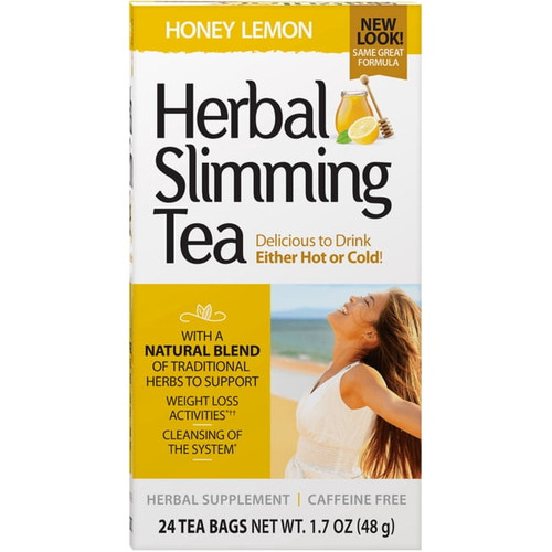 21st Century Healthcare Caffeine Free Honey Lemon Herbal Tea Bags, 24 Ct