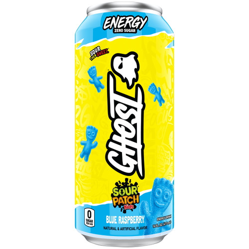Ghost Sour Patch Kids Blue Raspberry Energy Drink, 16 Fl. Oz. Can