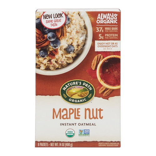 (6 Pack)nature's Path Maple Nut Instant Oatmeal, 14 Oz
