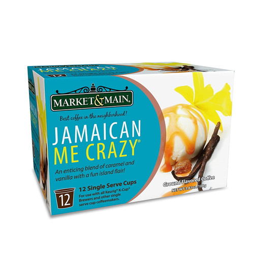 Market & Main Jamaican Me Crazy Single Serve Coffee Cups, 12 Count