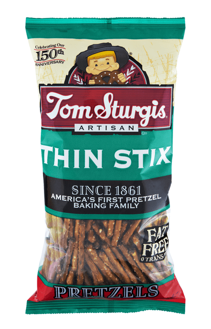 Tom Sturgis Artisan Thin Stix Pretzels, 2-pack 9 Oz. Bags