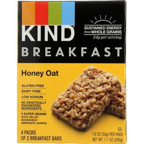Kind, Breakfast Bar; Honey Oat, Size 4/1.8 Oz, (pack Of 8)