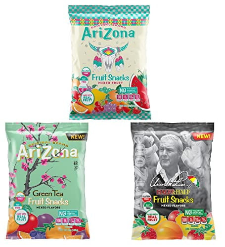 Tea Fruit Snacks, Bulk Variety Pack With Mixed Fruit, Green Tea, Mixed Flavors, Iced Tea & Lemonade Fruit, Gluten-free Snacks, 5oz Healthy Snacks (pack Of 3)