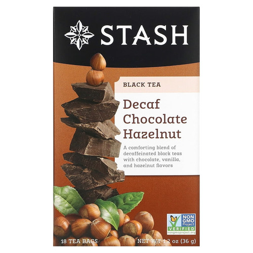 Stash Tea Chocolate Hazelnut Tea Decaf 18 Ct